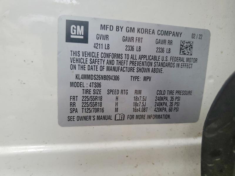 Aukcja sprzedaży 2022 Buick Encore Gx, vin: KL4MMDS26NB094306, numer aukcji: 63560746