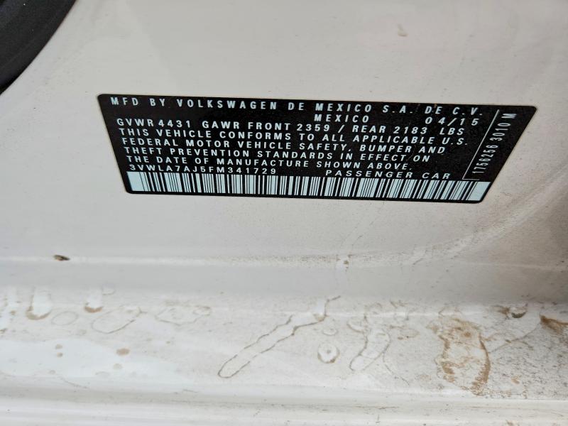 Продаж на аукціоні авто 2015 Volkswagen Jetta, vin: 3VWLA7AJ5FM341729, номер лоту: 65576456