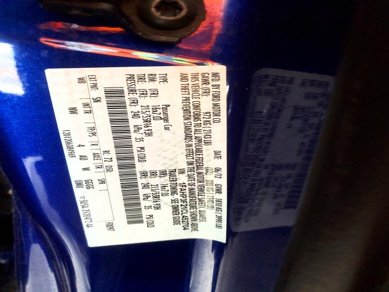 2012 Ford Focus მანქანა იყიდება აუქციონზე, vin: 1FAHP3F21CL452704, აუქციონის ნომერი: 65572476