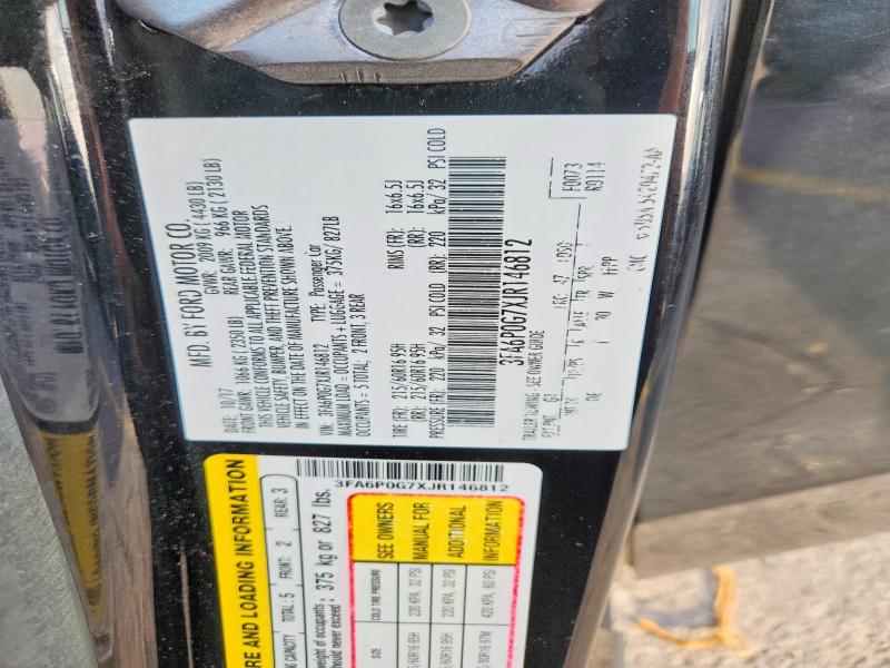 Aukcja sprzedaży 2018 Ford Fusion, vin: 3FA6P0G7XJR146812, numer aukcji: 65731716