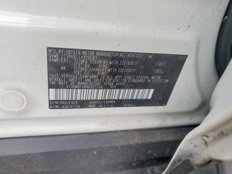 Aukcja sprzedaży 2024 Toyota Rav4 Hybrid, vin: 4T3RWRFV8RU122336, numer aukcji: 63172416