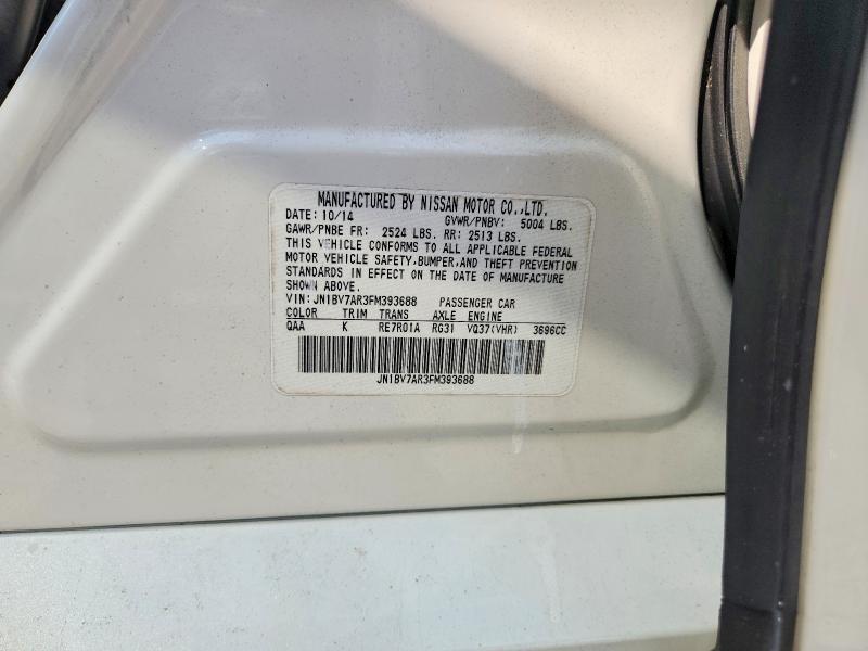 Продаж на аукціоні авто 2015 Infiniti Q50, vin: JN1BV7AR3FM393688, номер лоту: 63852656