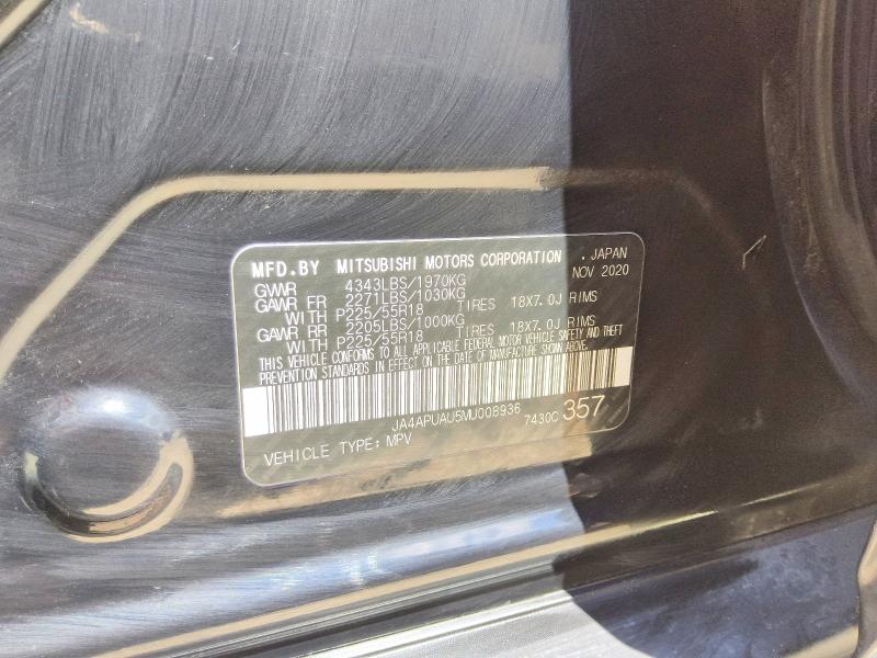 Aukcja sprzedaży 2021 Mitsubishi Outlander Sport, vin: JA4APUAU5MU008936, numer aukcji: 63493856