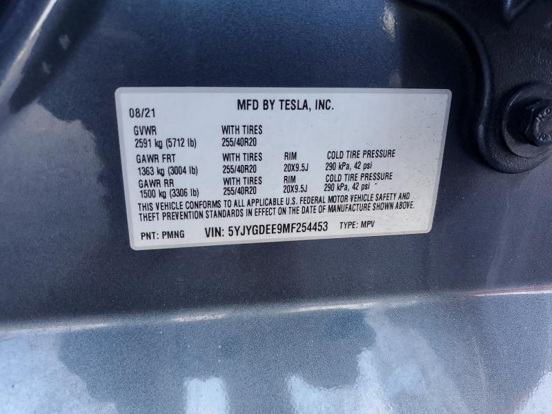 Aukcja sprzedaży 2021 Tesla Model Y, vin: 5YJYGDEE9MF254453, numer aukcji: 64167406
