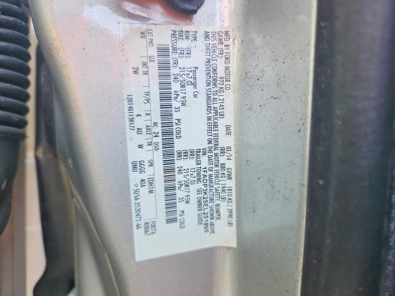 2014 Ford Focus მანქანა იყიდება აუქციონზე, vin: 1FADP3K25EL251895, აუქციონის ნომერი: 64888096
