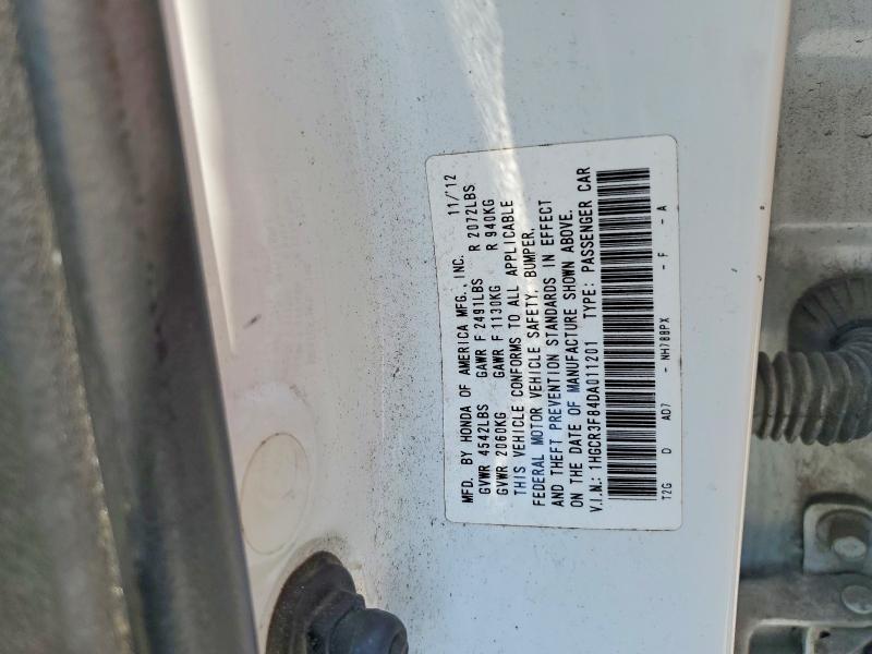 Продажа на аукционе авто 2013 Honda Accord, vin: 1HGCR3F84DA011201, номер лота: 63006706