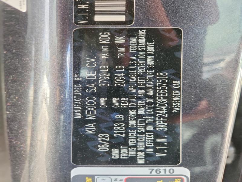 Aukcja sprzedaży 2023 Kia Forte, vin: 3KPF24AD3PE657518, numer aukcji: 63818846