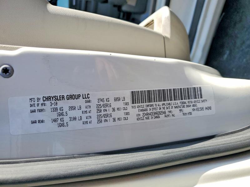 Продаж на аукціоні авто 2010 Dodge Grand Caravan, vin: 2D4RN4DE8AR282548, номер лоту: 65710946