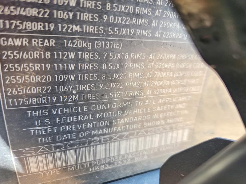 Продаж на аукціоні авто 2018 Jaguar F-pace, vin: SADCJ2FX7JA293180, номер лоту: 65321036