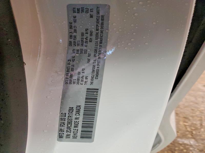 65147226 :رقم المزاد ، 2C4RC3BG6TR174384 vin ، 2026 Chrysler Pacifica مزاد بيع