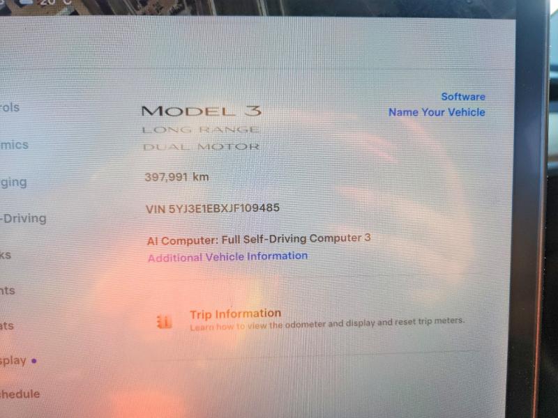 2018 Tesla Model 3 მანქანა იყიდება აუქციონზე, vin: 5YJ3E1EBXJF109485, აუქციონის ნომერი: 62892026
