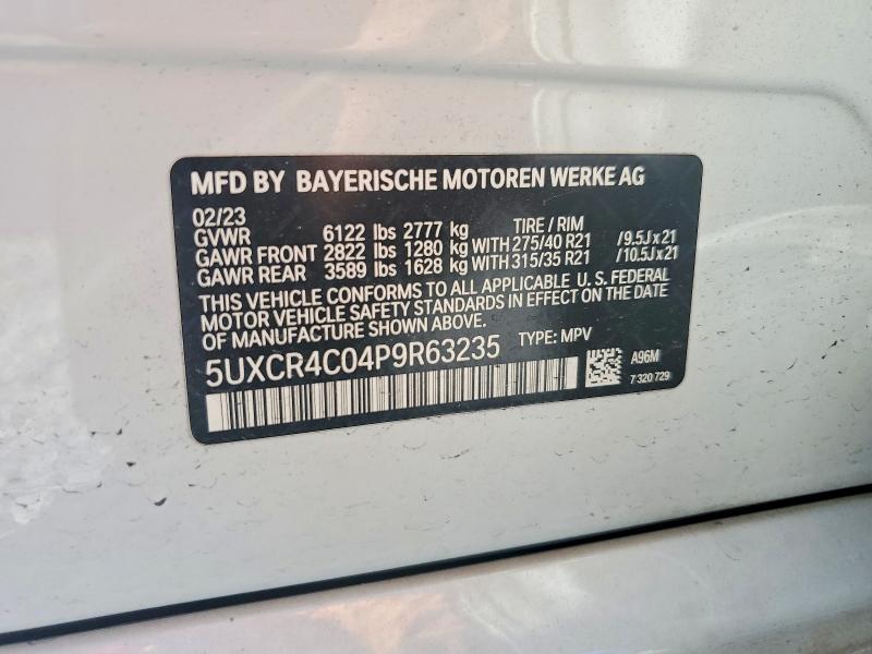 Продажа на аукционе авто 2023 Bmw X5, vin: 5UXCR4C04P9R63235, номер лота: 66465976