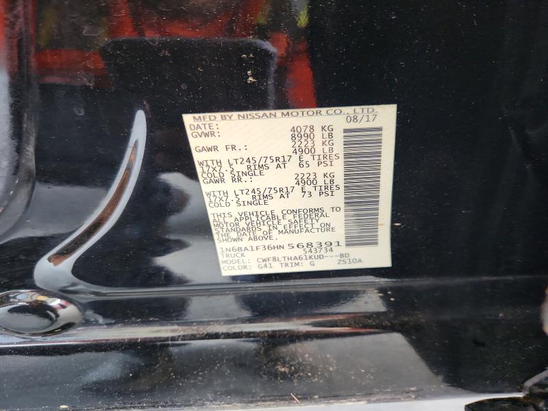 Продаж на аукціоні авто 2017 Nissan Titan Xd, vin: 1N6BA1F36HN568391, номер лоту: 63368256