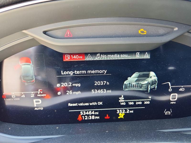 2023 Audi Q7 მანქანა იყიდება აუქციონზე, vin: WA1LXBF74PD024663, აუქციონის ნომერი: 65519346