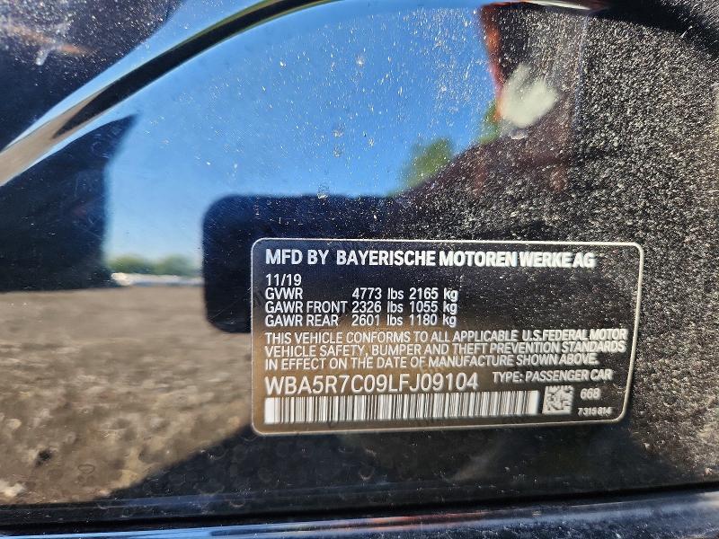 Aukcja sprzedaży 2020 Bmw 330xi, vin: WBA5R7C09LFJ09104, numer aukcji: 65901566