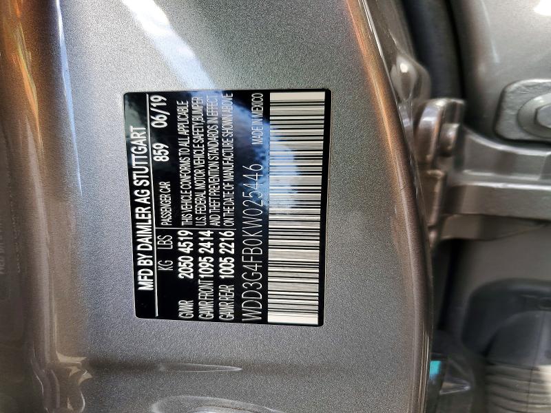 Продажа на аукционе авто 2019 Mercedes-benz A, vin: WDD3G4FB0KW025446, номер лота: 66259636