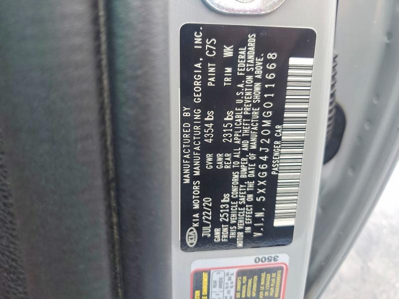 2021 Kia K5 მანქანა იყიდება აუქციონზე, vin: 5XXG64J20MG011668, აუქციონის ნომერი: 63388386