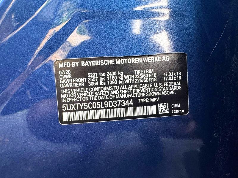 Продажа на аукционе авто 2020 Bmw X3, vin: 5UXTY5C05L9D37344, номер лота: 66710256