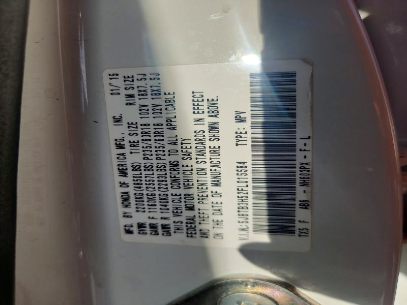Aukcja sprzedaży 2015 Acura Rdx, vin: 5J8TB3H52FL015584, numer aukcji: 65576936