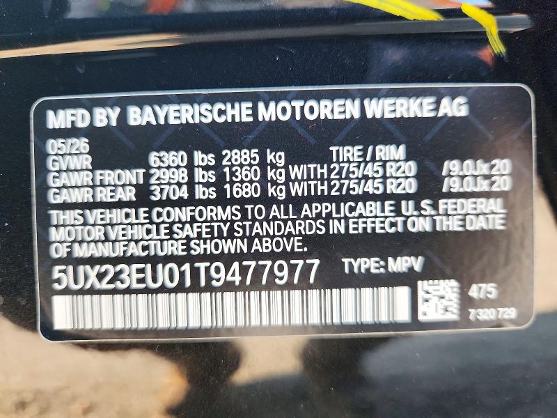 Aukcja sprzedaży 2026 Bmw X5, vin: 5UX23EU01T9477977, numer aukcji: 64443086