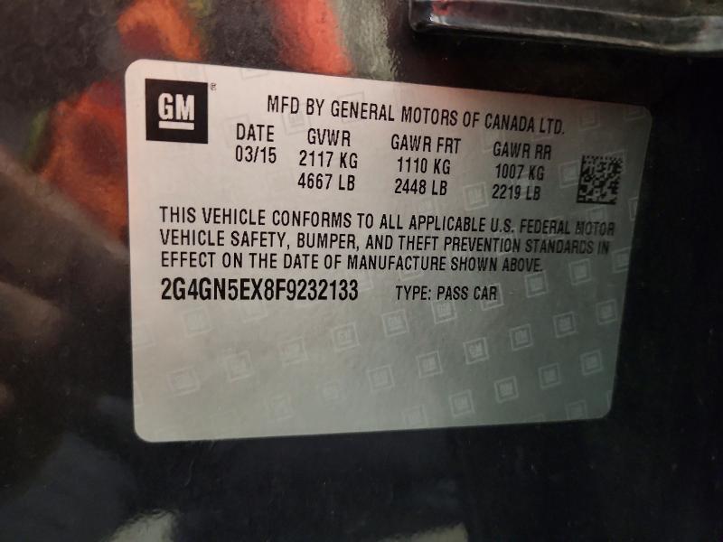 64958736 :رقم المزاد ، 2G4GN5EX8F9232133 vin ، 2015 Buick Regal مزاد بيع