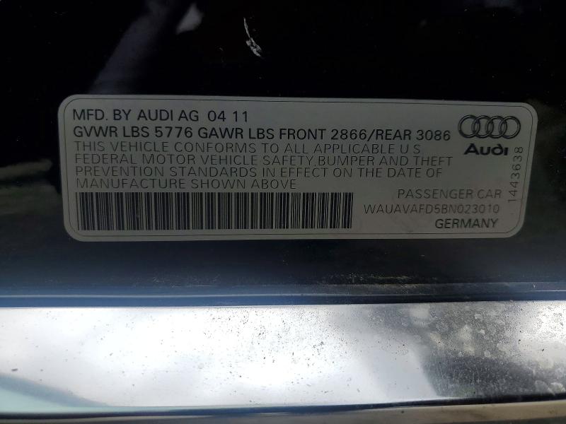 Aukcja sprzedaży 2011 Audi A8, vin: WAUAVAFD5BN023010, numer aukcji: 64120846