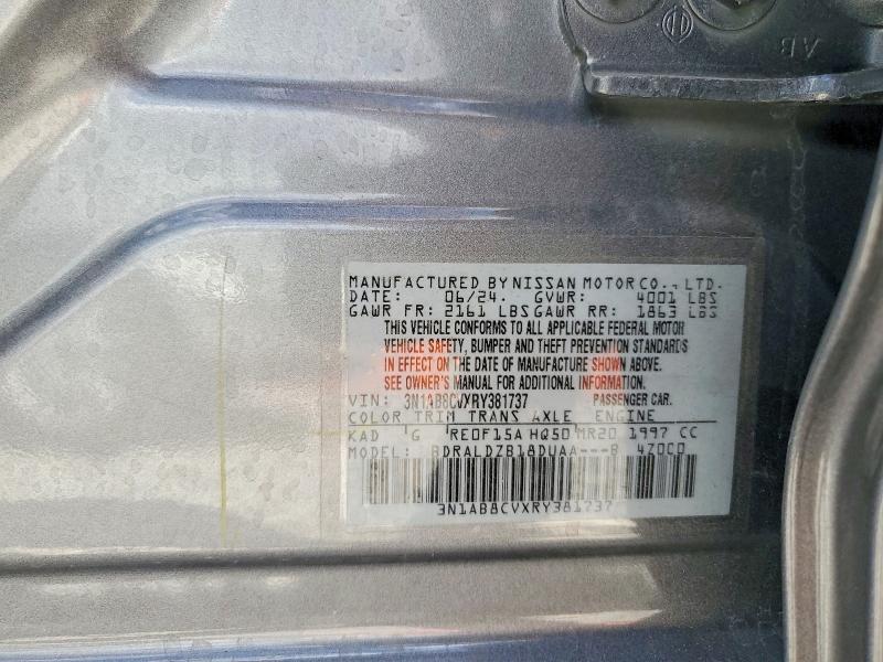 Продаж на аукціоні авто 2024 Nissan Sentra, vin: 3N1AB8CVXRY381737, номер лоту: 67154996