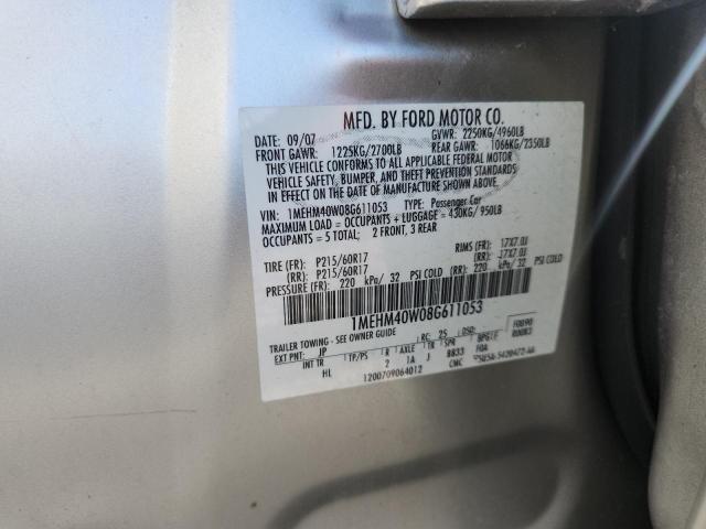 66738436 :رقم المزاد ، 1MEHM40W08G611053 vin ، 2008 Mercury Sable مزاد بيع