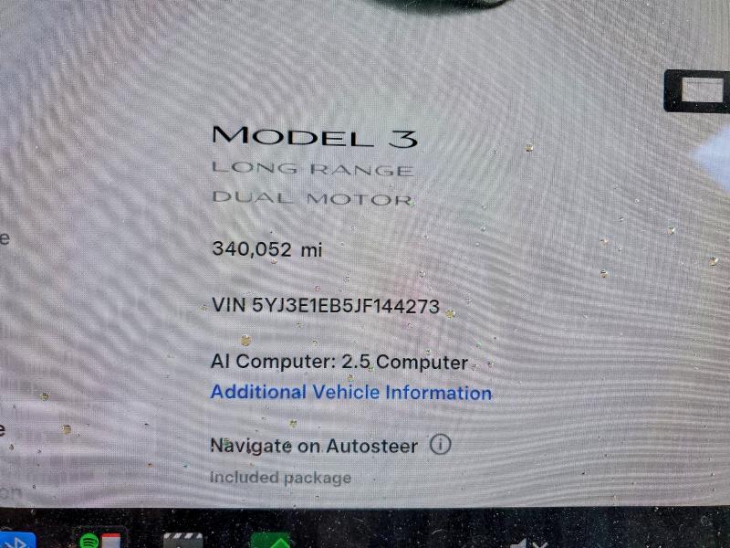 Aukcja sprzedaży 2018 Tesla Model 3, vin: 5YJ3E1EB5JF144273, numer aukcji: 65130686