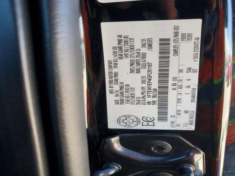 Aukcja sprzedaży 2016 Ford F150, vin: 1FTEW1EP4GFC51157, numer aukcji: 66718706