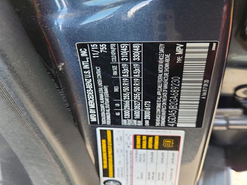 64204226 :رقم المزاد ، 4JGDA5JB2GA689230 vin ، 2016 Mercedes-benz Gle مزاد بيع
