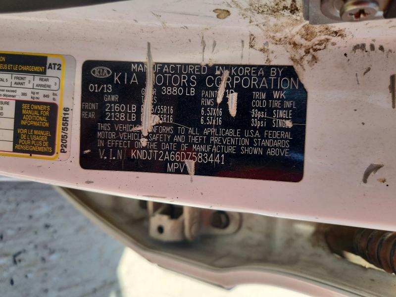 Продаж на аукціоні авто 2013 Kia Soul, vin: KNDJT2A66D7583441, номер лоту: 66218126