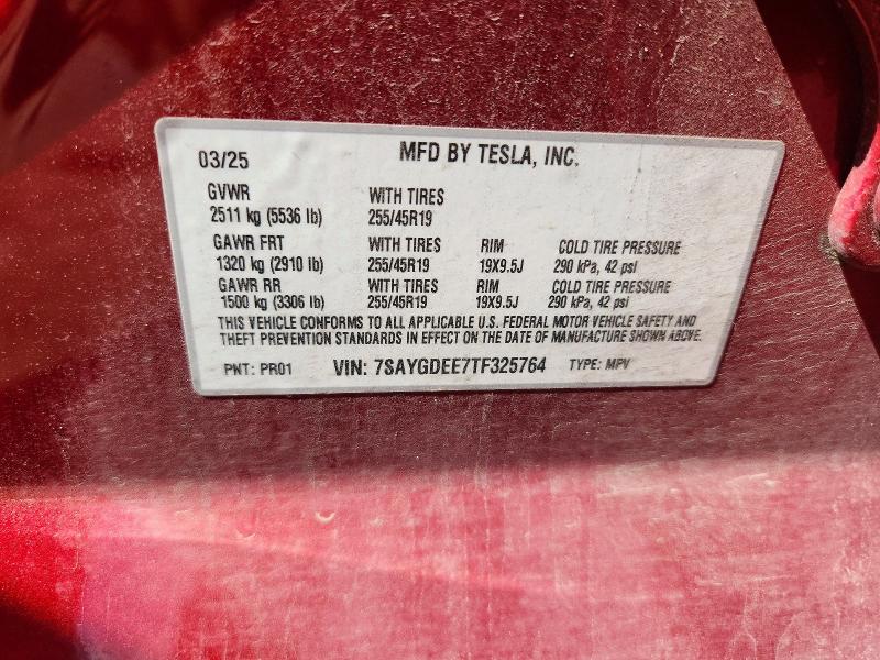 Aukcja sprzedaży 2026 Tesla Model Y, vin: 7SAYGDEE7TF325764, numer aukcji: 66436386