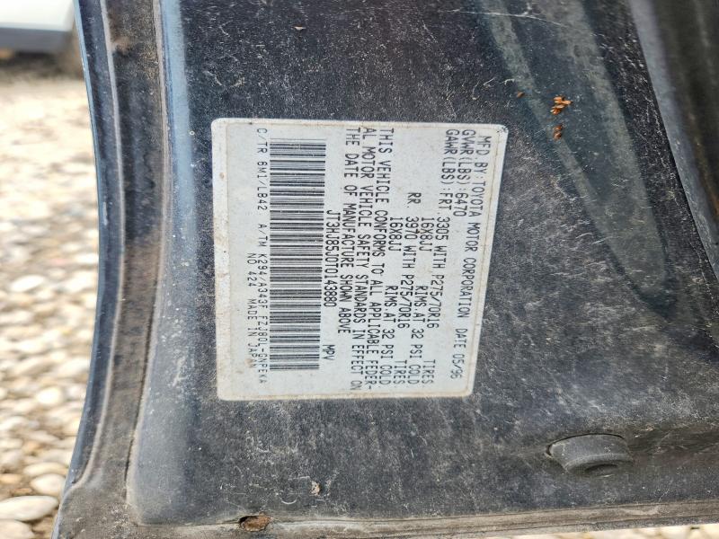 64373996 :رقم المزاد ، JT3HJ85J0T0143880 vin ، 1996 Toyota Land Cruiser مزاد بيع
