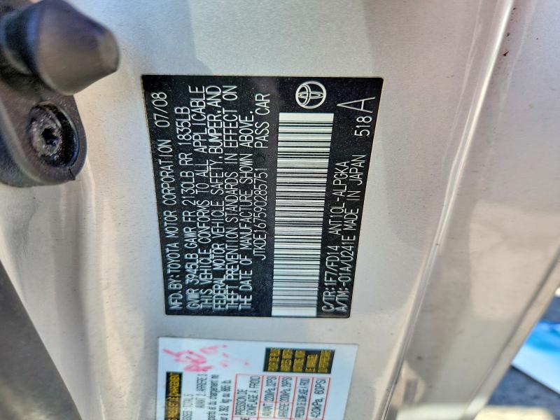 Продаж на аукціоні авто 2009 Scion Tc, vin: JTKDE167590285751, номер лоту: 65728646