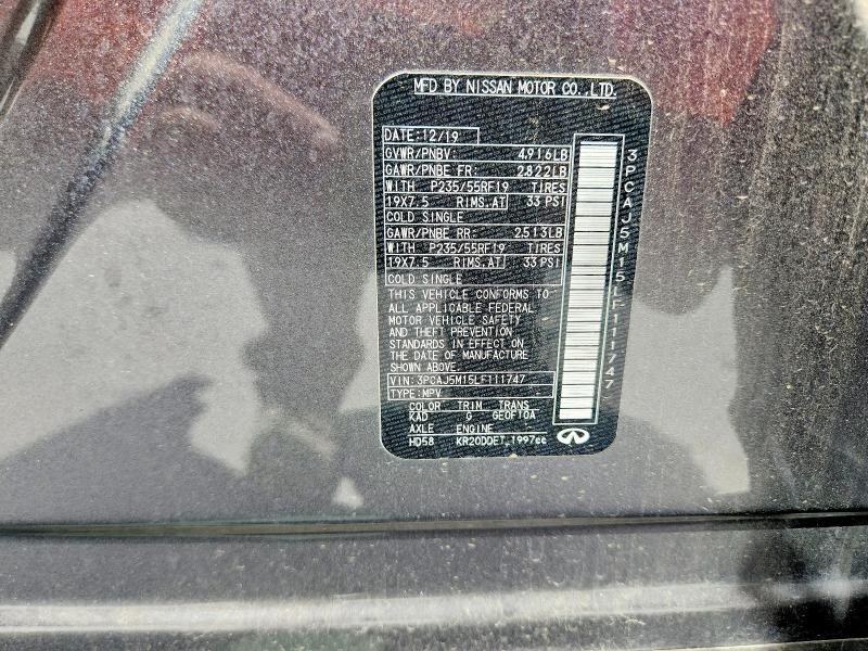 Продажа на аукционе авто 2020 Infiniti Qx50, vin: 3PCAJ5M15LF111747, номер лота: 65723606
