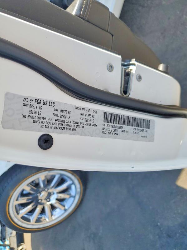 Aukcja sprzedaży 2016 Chrysler 300c, vin: 2C3CCAEG5GH190260, numer aukcji: 64312056