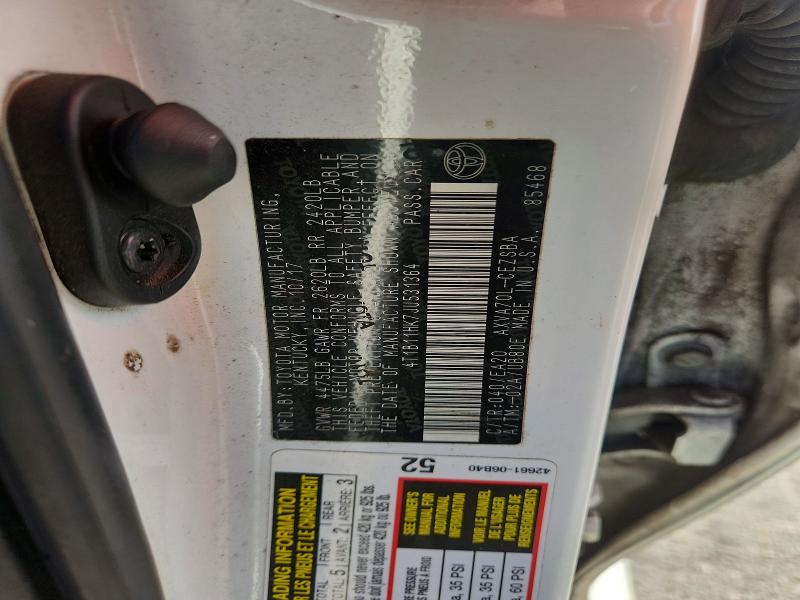 2018 Toyota Camry მანქანა იყიდება აუქციონზე, vin: 4T1B11HK7JU531364, აუქციონის ნომერი: 64950616