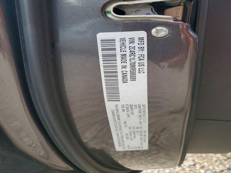 63175556 :رقم المزاد ، 2C4RC1L78MR586889 vin ، 2021 Chrysler Pacifica مزاد بيع