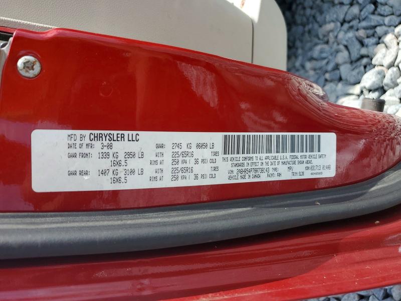 Aukcja sprzedaży 2008 Chrysler Town & Country, vin: 2A8HR54P78R738143, numer aukcji: 66398566