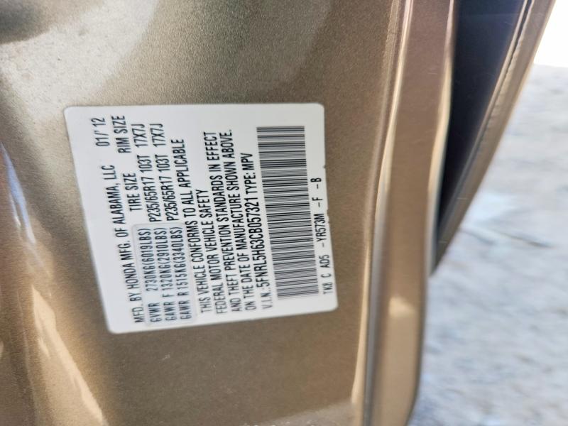 Aukcja sprzedaży 2012 Honda Odyssey, vin: 5FNRL5H63CB057321, numer aukcji: 66387586