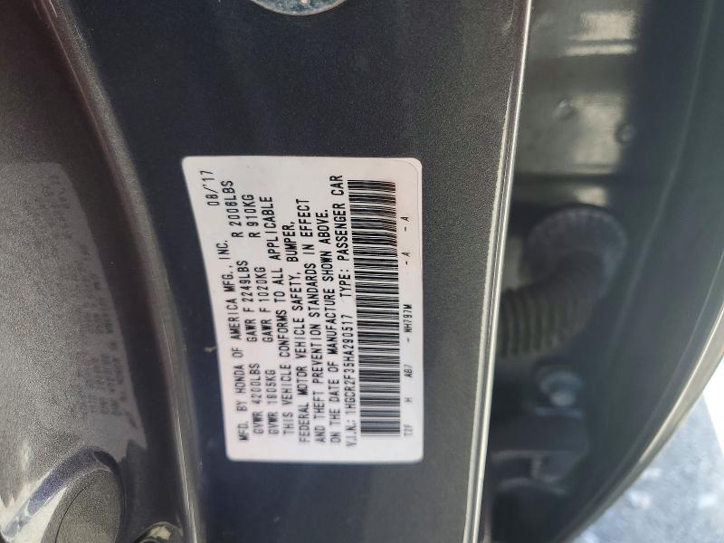 2017 Honda Accord მანქანა იყიდება აუქციონზე, vin: 1HGCR2F35HA290517, აუქციონის ნომერი: 64066656