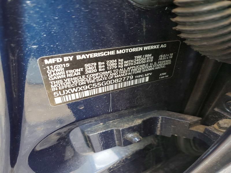 Aukcja sprzedaży 2016 Bmw X3, vin: 5UXWX9C55G0D82779, numer aukcji: 63211186
