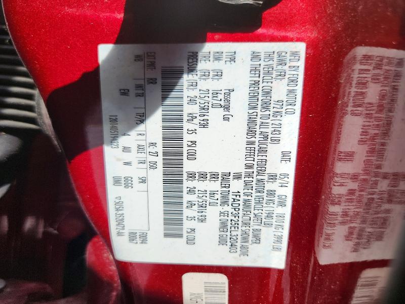 Продажа на аукционе авто 2014 Ford Focus, vin: 1FADP3F25EL320403, номер лота: 65282276