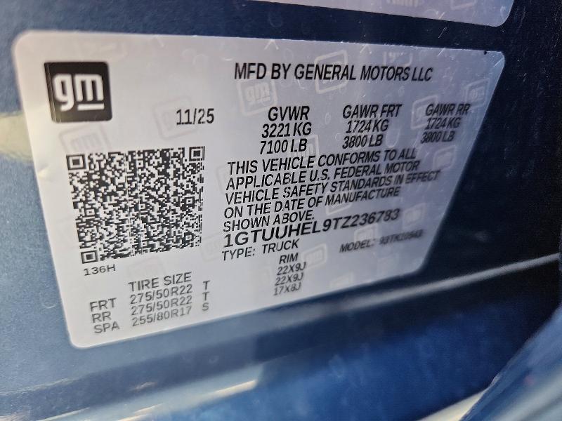 Продажа на аукционе авто 2026 Gmc Sierra, vin: 1GTUUHEL9TZ236783, номер лота: 66106276