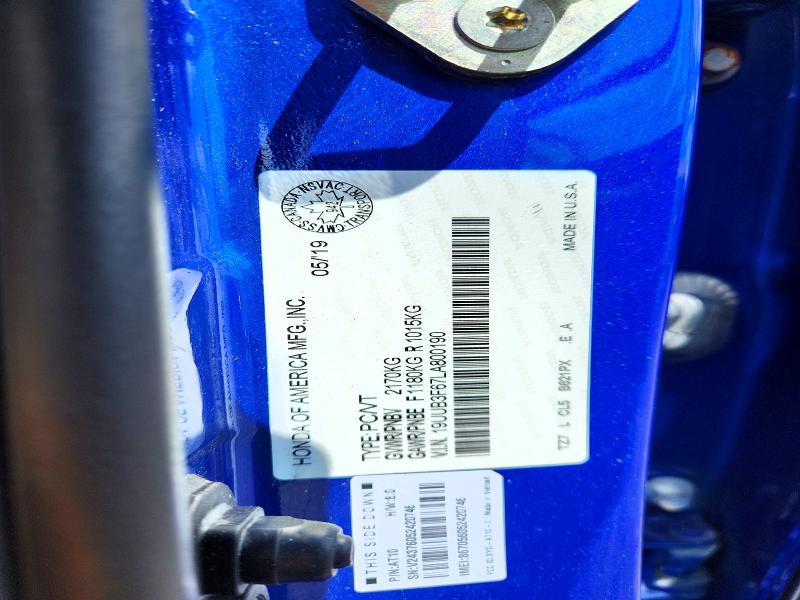 2020 Acura Tlx მანქანა იყიდება აუქციონზე, vin: 19UUB3F67LA800190, აუქციონის ნომერი: 65415346