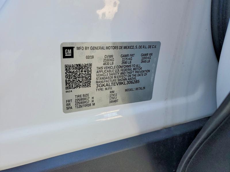 Aukcja sprzedaży 2019 Gmc Terrain, vin: 3GKALTEV9KL306285, numer aukcji: 65990226