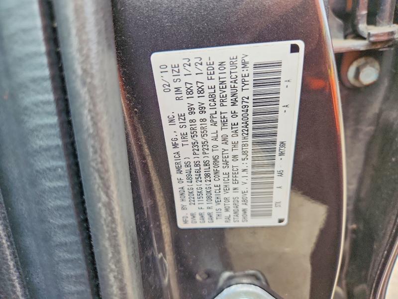 Aukcja sprzedaży 2010 Acura Rdx, vin: 5J8TB1H22AA004972, numer aukcji: 65646306