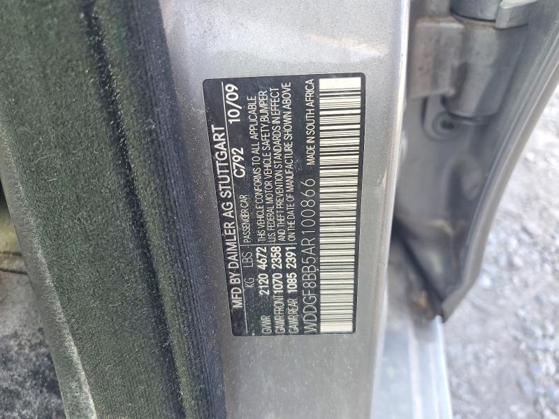Продаж на аукціоні авто 2010 Mercedes-benz C, vin: WDDGF8BB5AR100866, номер лоту: 64667386