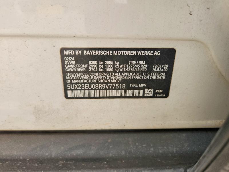 Aukcja sprzedaży 2024 Bmw X5, vin: 5UX23EU08R9V77518, numer aukcji: 60617146